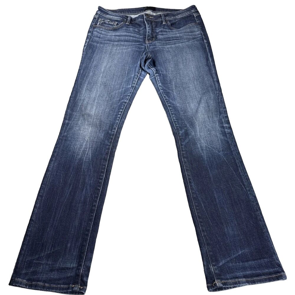 Buckle Black Fit No 53 Tailored Bootcut Jeans Blue Dark Wash Sz 32x32